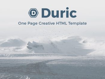 Duric - One Page Creative HTML Template Yazı Tipi