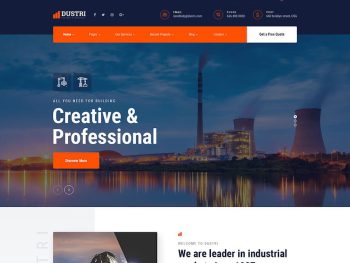 Dustri - Factory & Industrial HTML Template Yazı Tipi