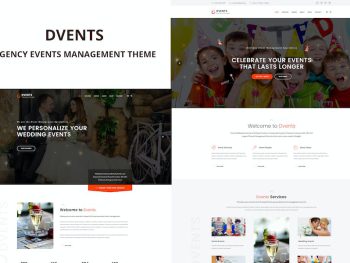 Dvents - Events Management Agency Theme WordPress Teması