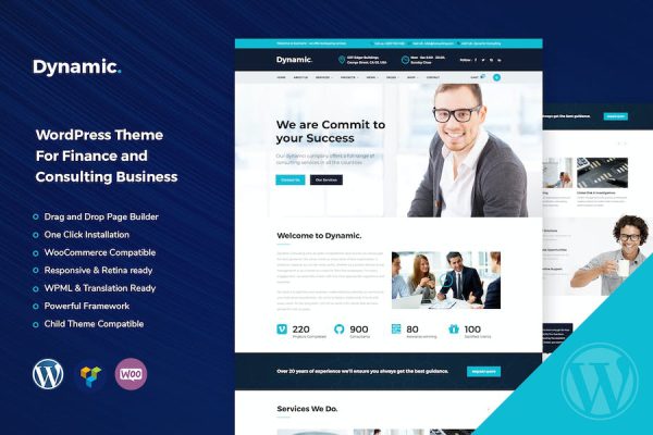 Dynamic - Finance and Consulting WordPress Teması