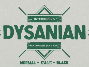 Dysanian - Hand Drawn Sans Font Yazı Tipi