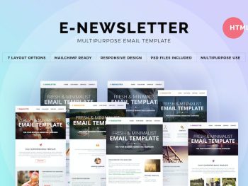 E-Newsletter - Multipurpose Email Template Yazı Tipi