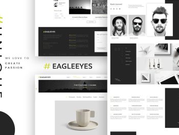 EAGLEEYES - Creative multipages and One page HTML5 Yazı Tipi