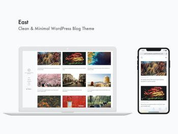 East - Clean & Minimal  Blog Theme WordPress Teması