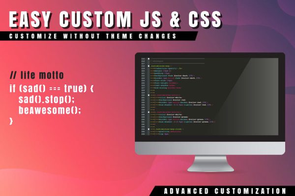 Easy Custom JS and CSS for WordPress WordPress Eklentisi
