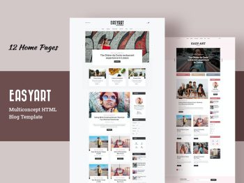 Easyart - Multiconcept Blog HTML Template Yazı Tipi