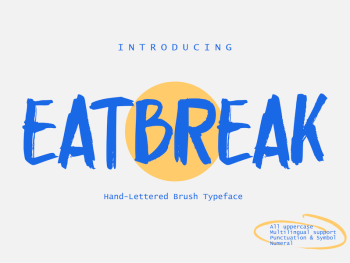 Eatbreak Brush Font Yazı Tipi