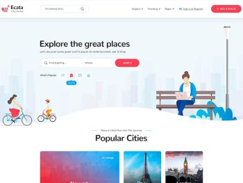 Ecata - City Guide HTML Template Yazı Tipi