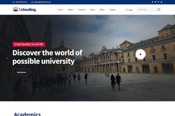 Echooling - Education WordPress Teması