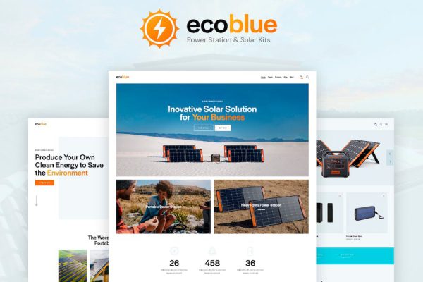 EcoBlue WordPress Teması