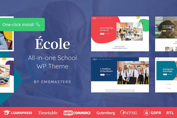 Ecole - Education & School WordPress Teması