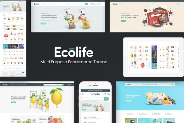 Ecolife - Organic WooCommerce WordPress Teması