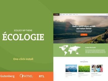 Ecologie - Environmental & Ecology WordPress Teması