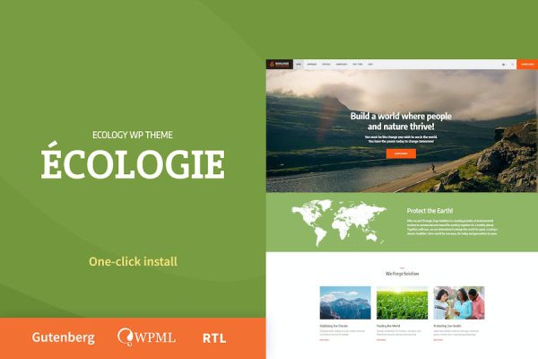 Ecologie - Environmental & Ecology WordPress Teması