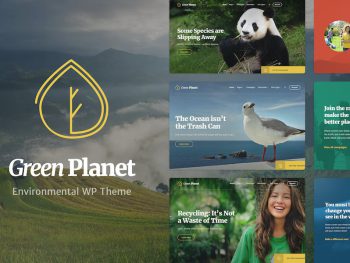 Ecology & Environment WP Theme - Green Planet WordPress Teması