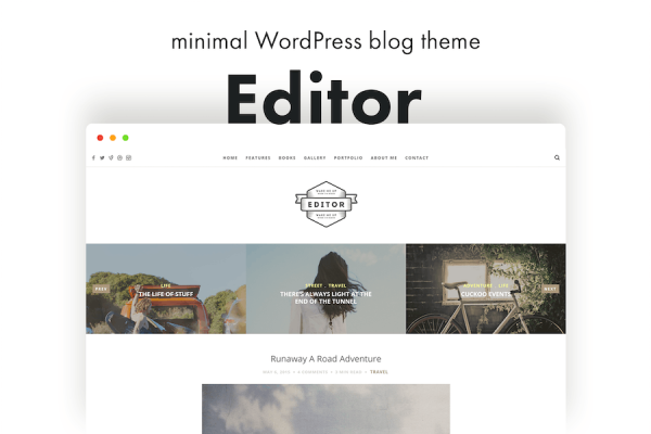 Editor Blog - A  Blog Theme for Bloggers WordPress Teması