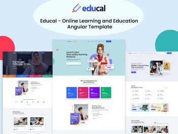 Educal - Course and Education Angular Template Yazı Tipi