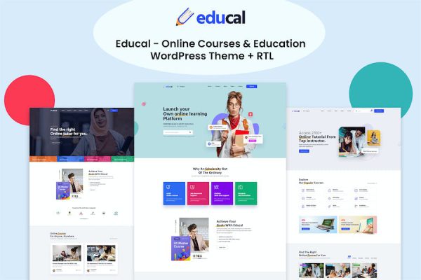 Educal - Online CoursesEducation WordPress Teması