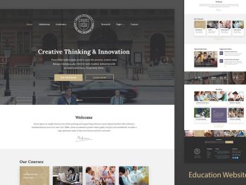 Education Resposnive Website Template — Unisco Yazı Tipi