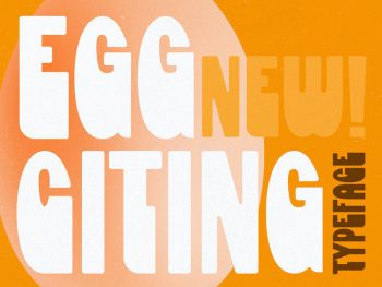 Eggciting Typeface Yazı Tipi