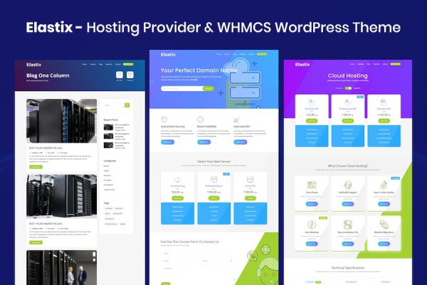 Elastix - Hosting Provider & WHMCS WordPress Teması