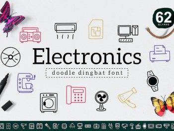 Electronics Dingbat Yazı Tipi