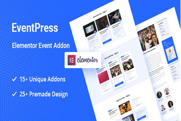 Elementor Events Addon - WordPress Events plugin WordPress Eklentisi