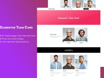 Elementor Team Card WordPress Eklentisi