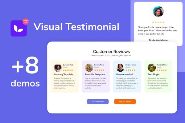 Elementor Visual Testimonial Addon WordPress Eklentisi