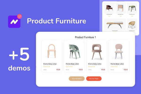Elementor WooCommerce Product Furniture WordPress Eklentisi