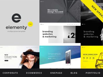 Elementy - Multipurpose One & Multi Page Template Yazı Tipi