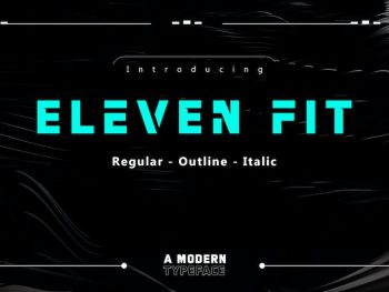 ElevenFit - Sport Typeface Yazı Tipi