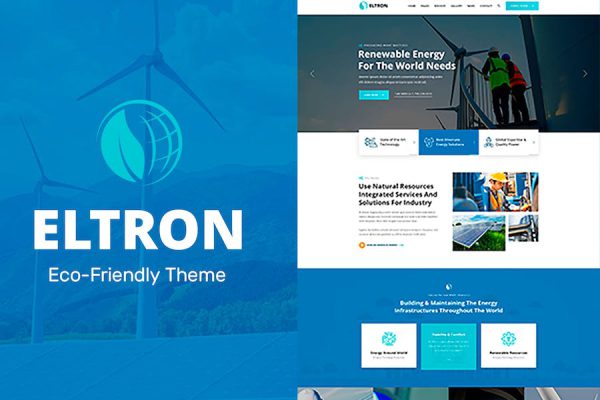 Eltron - Solar Energy Elementor WordPress Teması