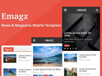 Emagz - News & Magazine Mobile Template Yazı Tipi