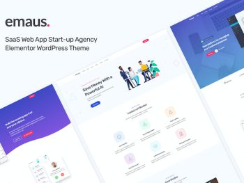 Emaus - SaaS App Startup Elementor WordPress Teması