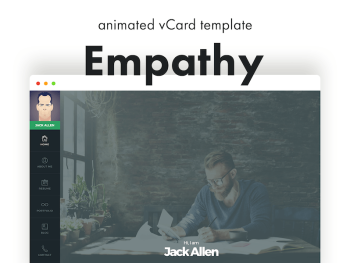 Empathy - Animated vCard Template Yazı Tipi