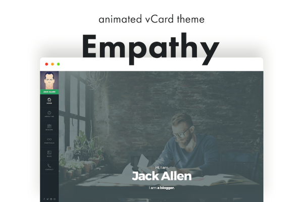 Empathy - Animated vCard WordPress Teması