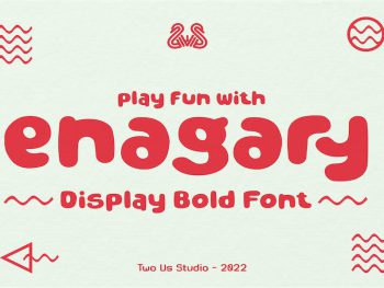 Enagary - Display Bold Font Yazı Tipi