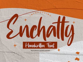 Enchatty - Handwritten Font Yazı Tipi