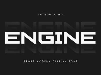 Engine - Sport Modern Font Yazı Tipi