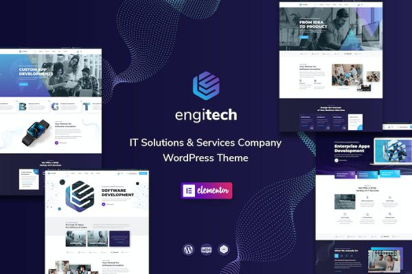 Engitech - IT Solutions & Services WordPress Teması