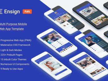 Ensign: Multi Purpose PWA Mobile App Template Yazı Tipi