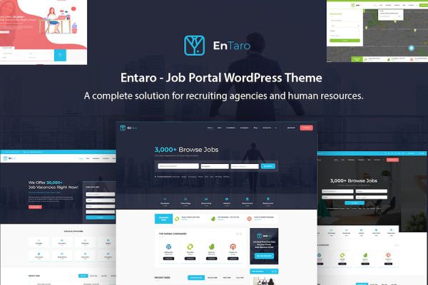 Entaro - Job Portal WordPress Teması