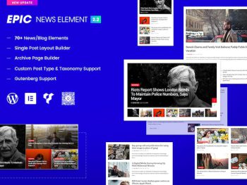 Epic News Elements - Elementor & WPBakery Add-ons WordPress Eklentisi