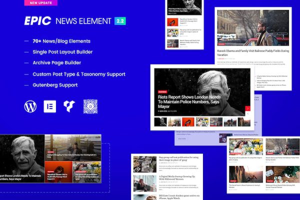 Epic News Elements - Elementor & WPBakery Add-ons WordPress Eklentisi