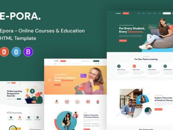 Epora - Online Courses & Education HTML5 Template Yazı Tipi