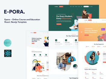 Epora – Online Course and Education React