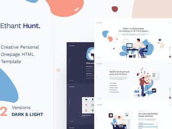 Ethant Hunt - Personal HTML Onepage Template Yazı Tipi