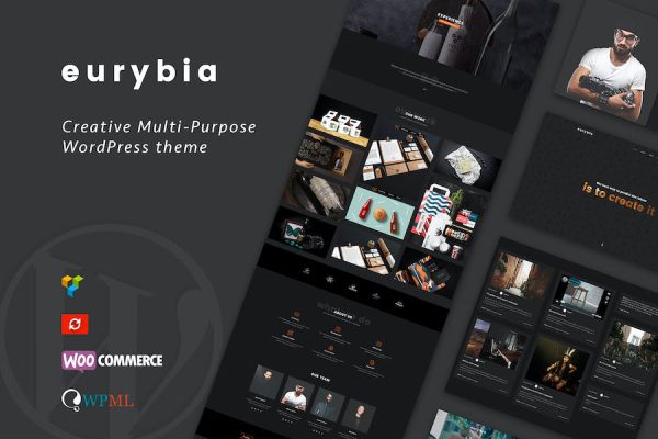 Eurybia - Creative  Portfolio Theme WordPress Teması