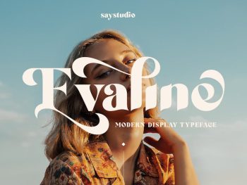 Evaline | Display Modern Typeface Yazı Tipi